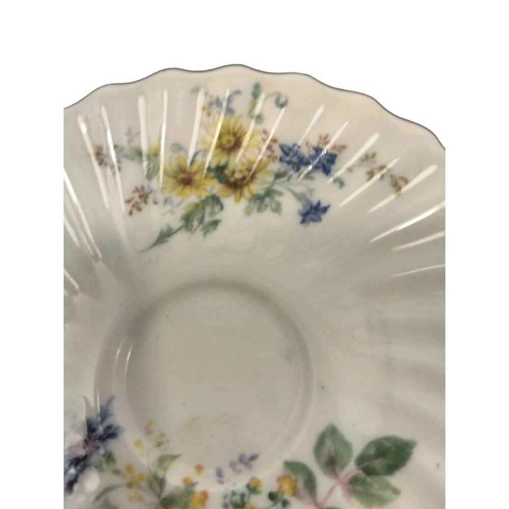 Cabbage Rose Saucer Plate Royal Doulton England Bone China Arcadia H 4802 - Picture 2 of 6